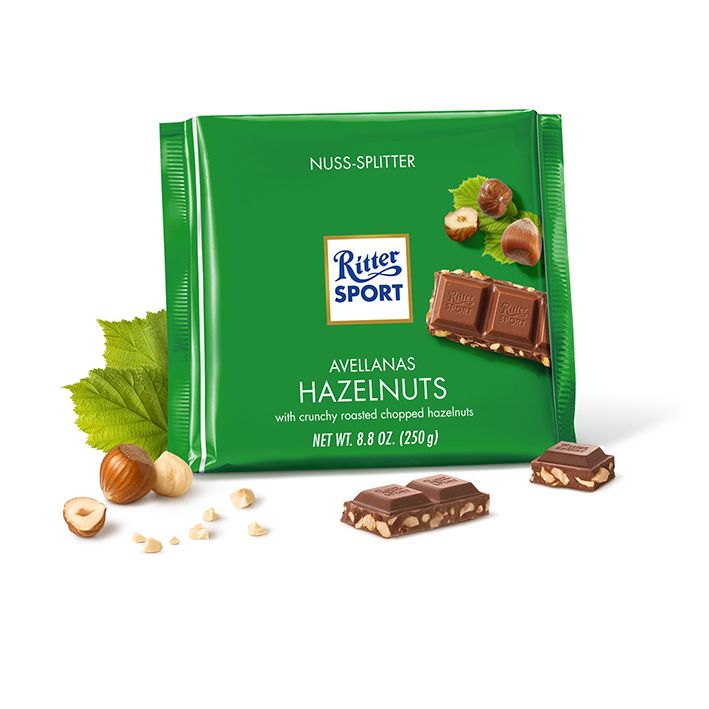 טבלת שוקולד ריטר בטעם חלב אגוזים 100 גרם