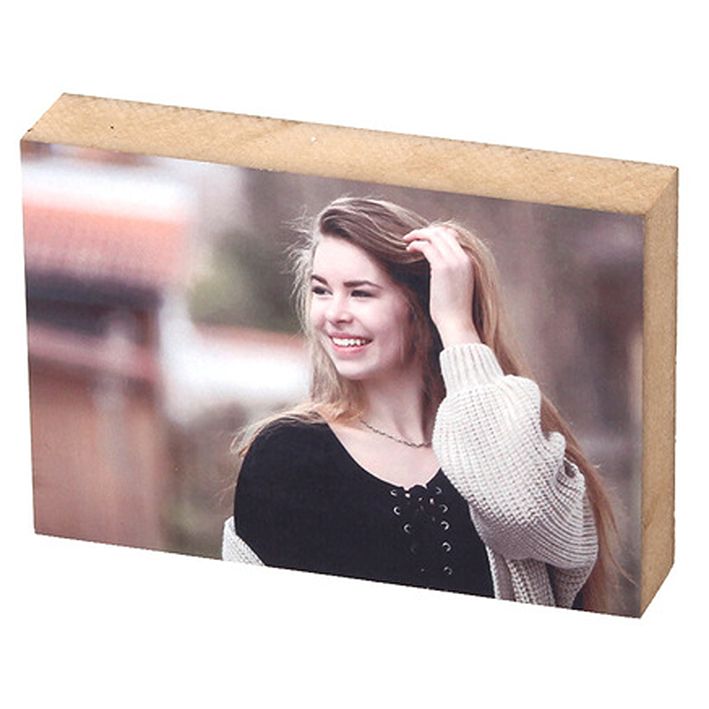 בלוק עץ MDF בגודל 14.5*9.5 ס"מ להדפסת תמונה והקדשה אישית