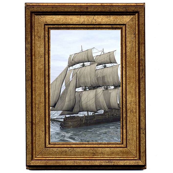 מסגרת לתמונה בגודל 30*20 דגם מדורג עם 4 צבעים לבחירה