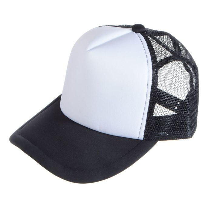 כובע רשת סובלימציה לילד בצבע שחור להדפסת תמונה והקדשה אישית