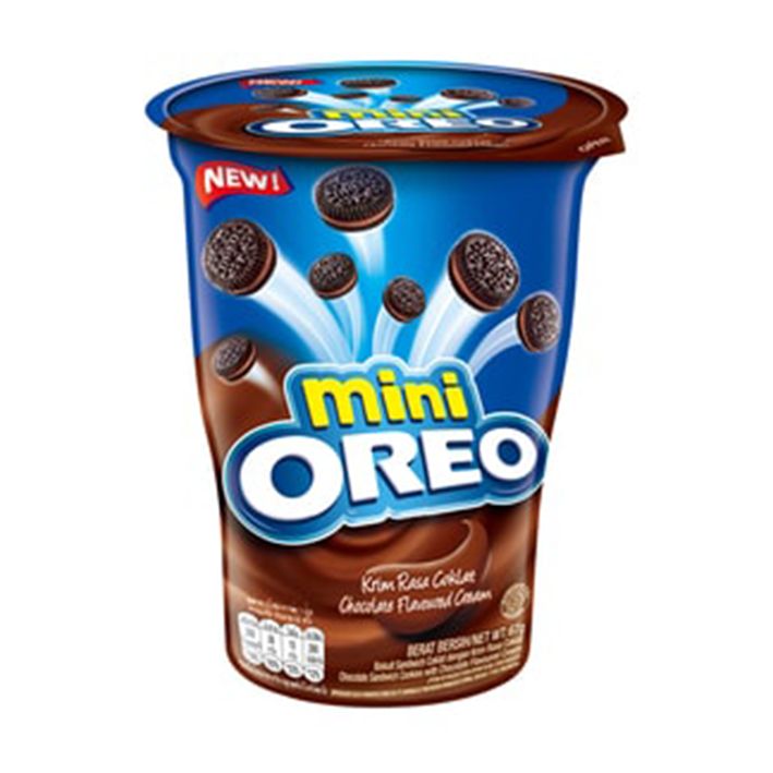 עוגיות מיני אוראו בכוס בטעם שוקולד 67 גרם