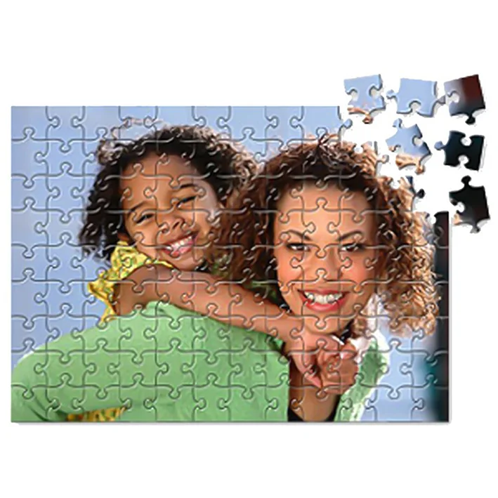 פאזל בצורת מלבן מגנט 126 חלקים בגודל 20*30 ס"מ להדפסת תמונה והקדשה אישית