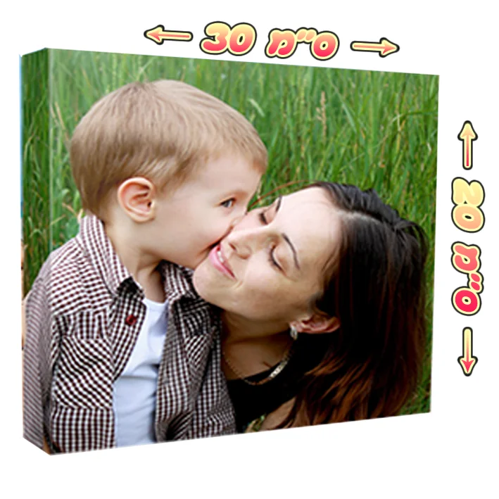 תמונת קאנבס בגודל 20*30 ס"מ להדפסת תמונה והקדשה אישית
