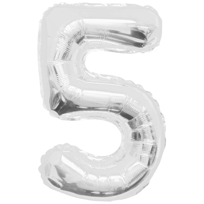 בלון מיילר 34 אינטש מספר 5 בצבע כסף