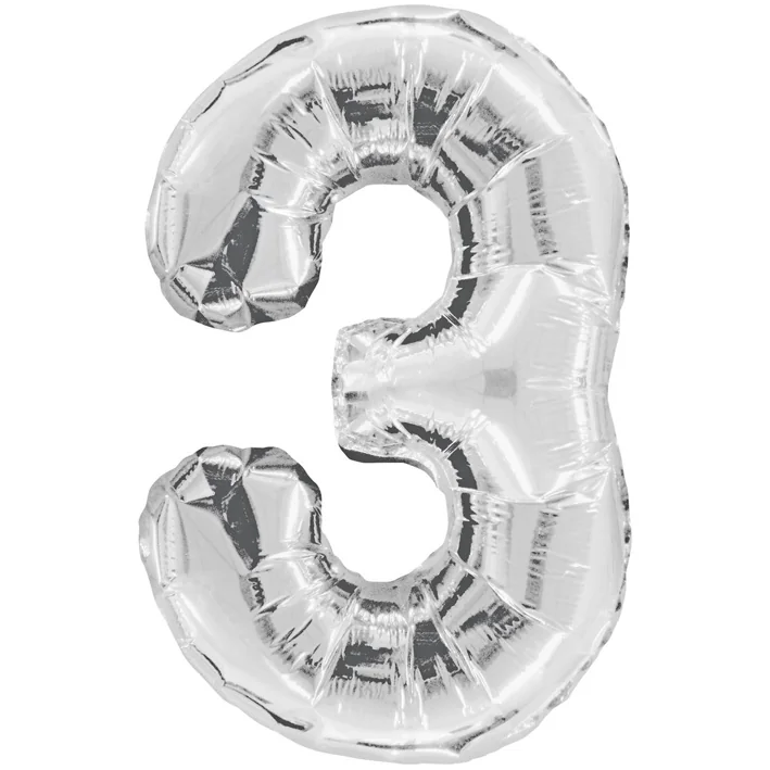 בלון מיילר 34 אינטש מספר 3 בצבע כסף