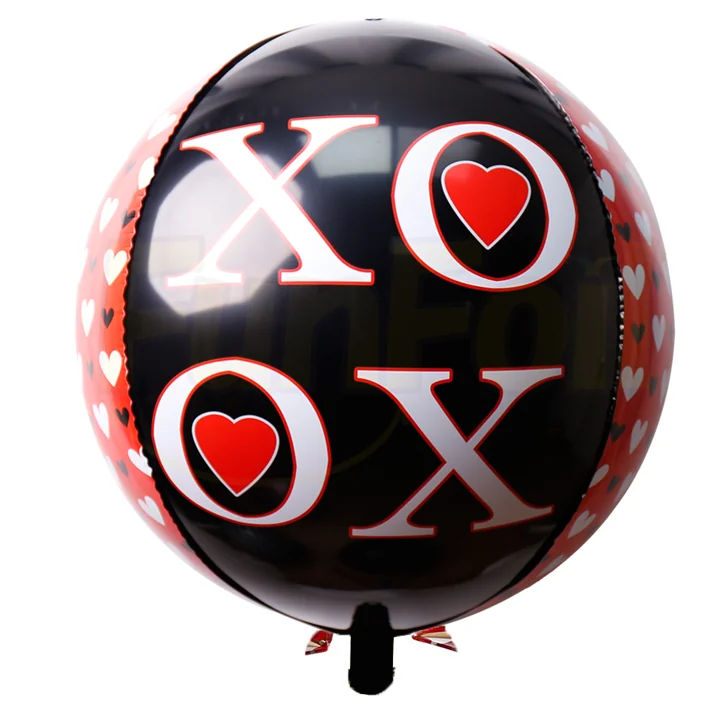 בלון מיילר 22 אינטש מרובע תלת מימד כיתוב XOXO